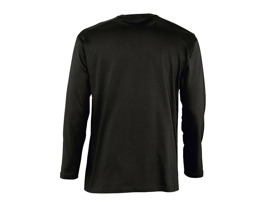 T-Shirt Klasyczny z Długim Rękawem - Deep Black