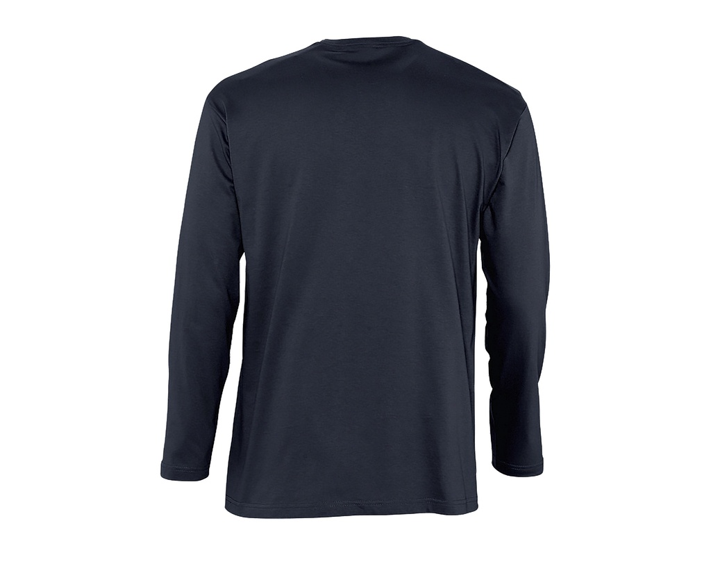 T-Shirt Klasyczny z Długim Rękawem - Navy