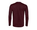 T-Shirt Klasyczny z Długim Rękawem - Oxblood
