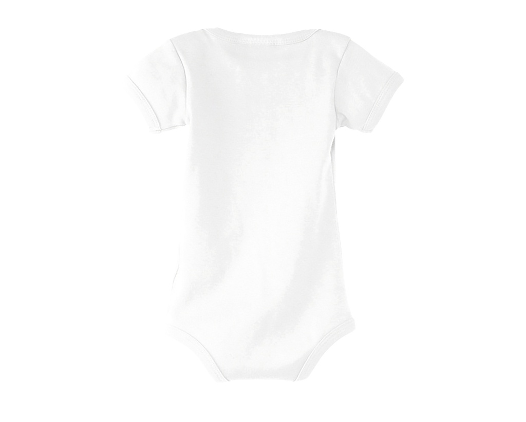 Body niemowlęce z krótkim rękawem - White