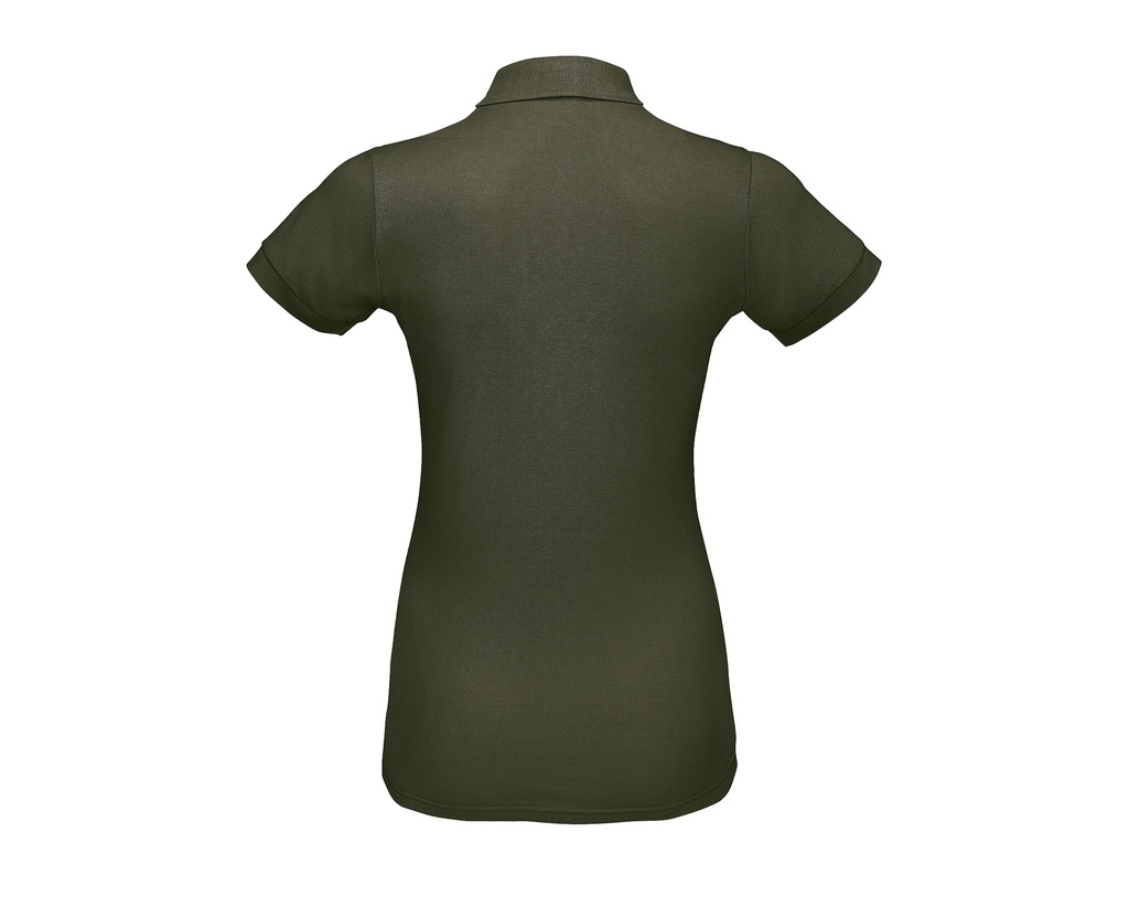 Damska koszulka polo klasyczna, krótki rękaw - Army