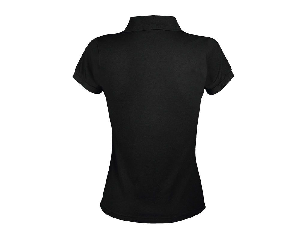 Damska koszulka polo klasyczna, krótki rękaw - Black