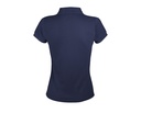 Damska koszulka polo klasyczna, krótki rękaw - French Navy