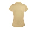 Damska koszulka polo klasyczna, krótki rękaw - Sand