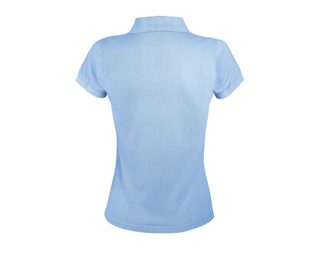 Damska koszulka polo klasyczna, krótki rękaw - Sky Blue