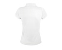 Damska koszulka polo klasyczna, krótki rękaw - White
