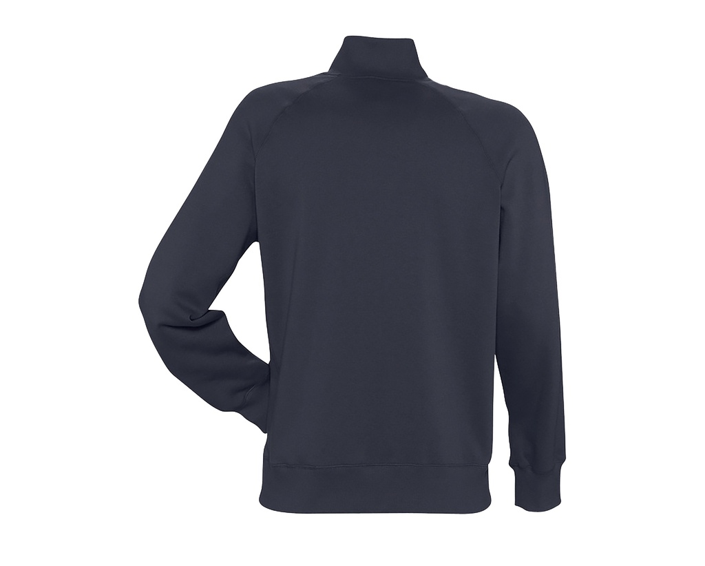 Męska Bluza na Zamek z Stójką - Navy