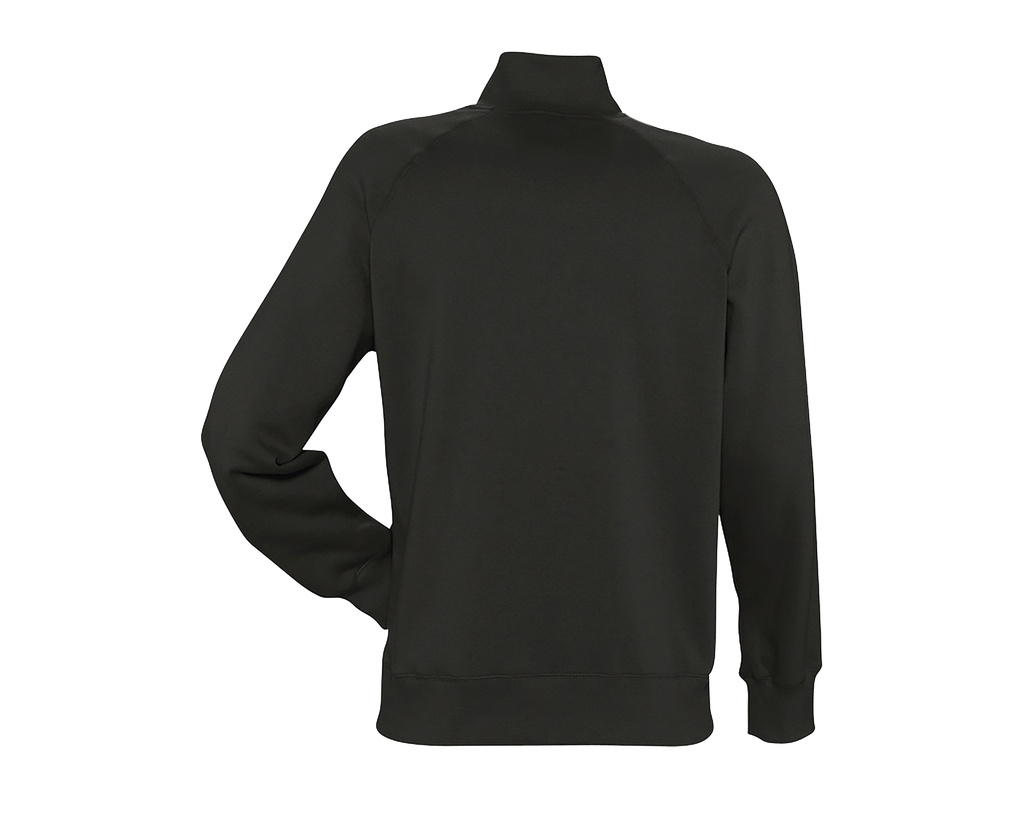 Męska Bluza na Zamek z Stójką - Black