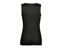 Długa dopasowana koszulka bez rękawów - Deep Black
