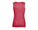 Długa dopasowana koszulka bez rękawów - Red