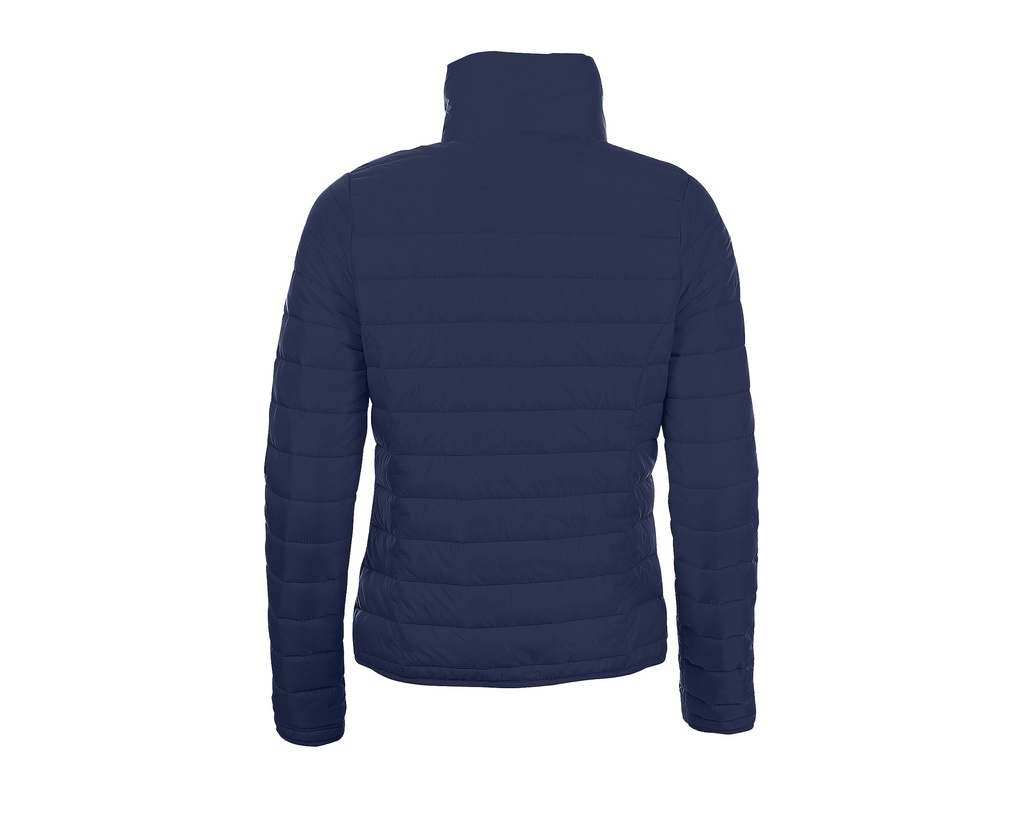 Damska Kurtka Pikowana Slim z Wysoką Stójką - Navy