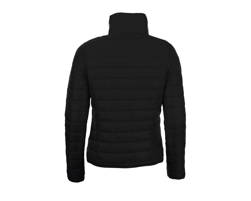 Damska Kurtka Pikowana Slim z Wysoką Stójką - Black