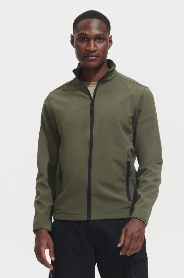 Męska kurtka softshellowa na zamek - French Navy