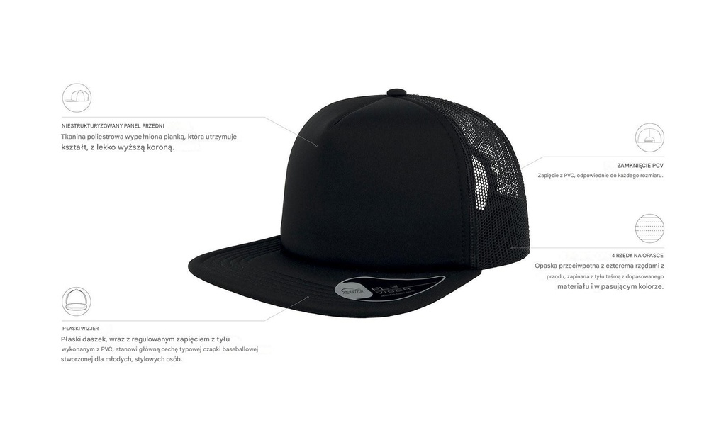 Czapka Snap 90S - Black