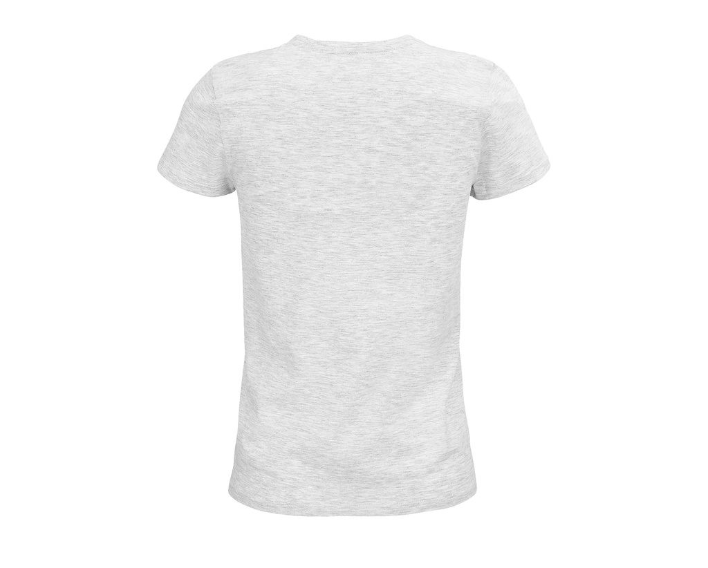 Damski t-shirt bawełniany z okrągłym dekoltem - Ash (Heather)