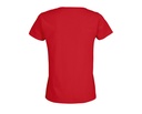 Damski t-shirt bawełniany z okrągłym dekoltem - Bright Red