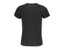 Damski t-shirt bawełniany z okrągłym dekoltem - Deep Black