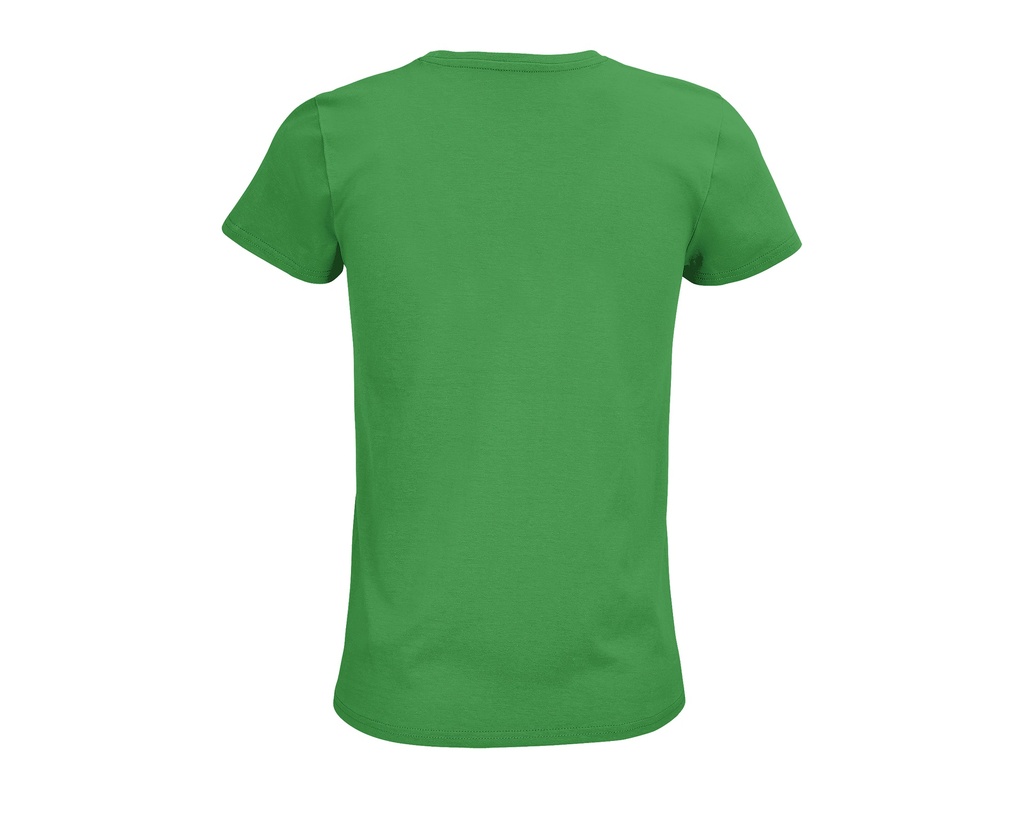 Damski t-shirt bawełniany z okrągłym dekoltem - Kelly Green