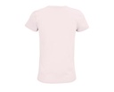Damski t-shirt bawełniany z okrągłym dekoltem - Pale Pink