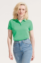 Damska koszulka polo z bawełny organicznej - Frozen Green