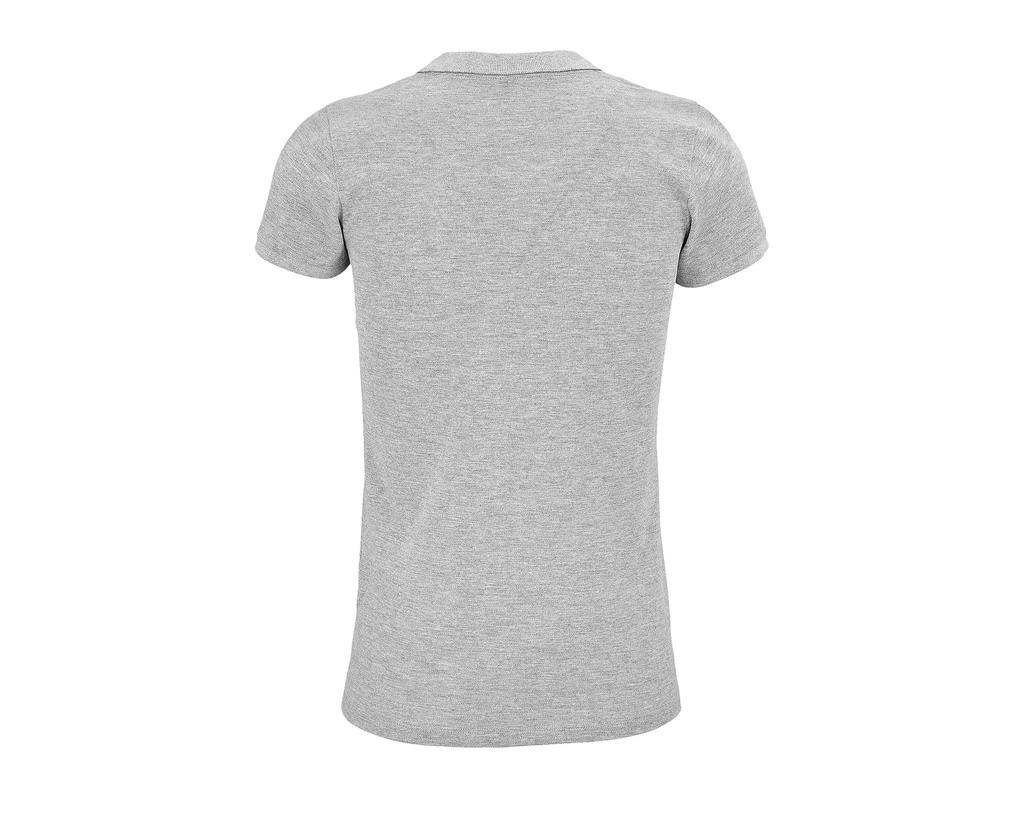 Damska koszulka polo z bawełny organicznej - Grey Melange