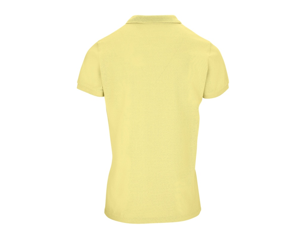 Damska koszulka polo z bawełny organicznej - Light Yellow