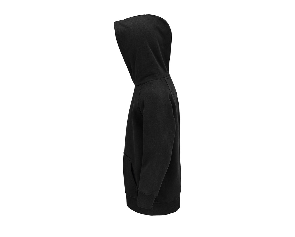 Bluza dziecięca z kapturem i raglanowymi rękawami - Black