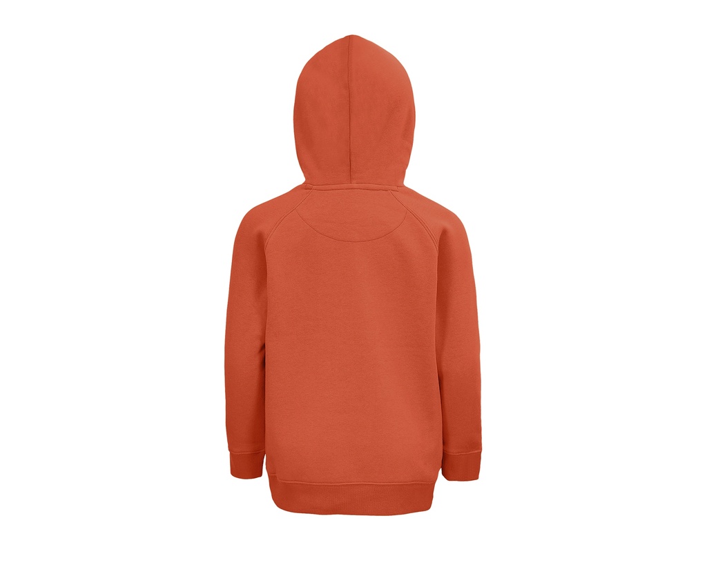 Bluza dziecięca z kapturem i raglanowymi rękawami - Burnt Orange
