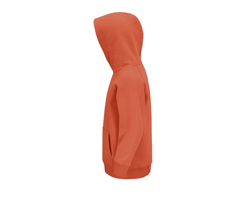 Bluza dziecięca z kapturem i raglanowymi rękawami - Burnt Orange