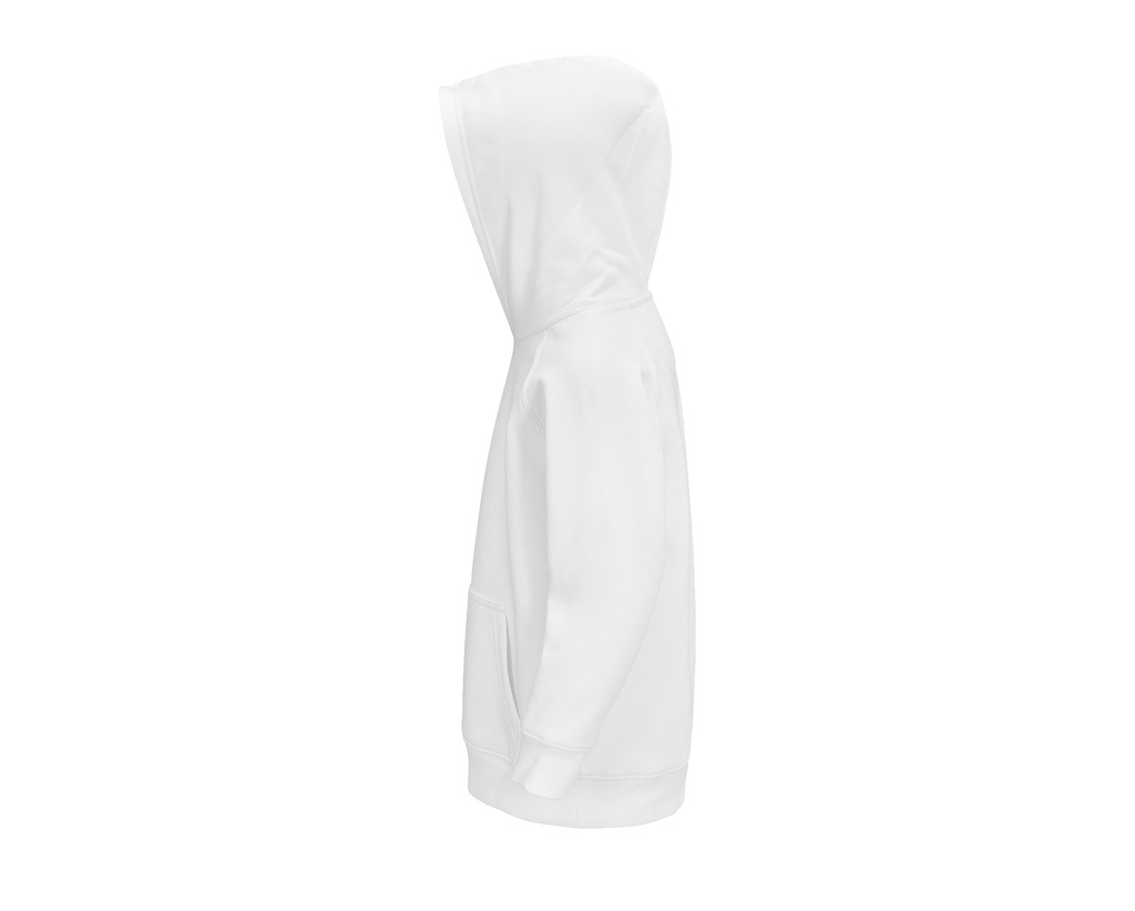 Bluza dziecięca z kapturem i raglanowymi rękawami - White