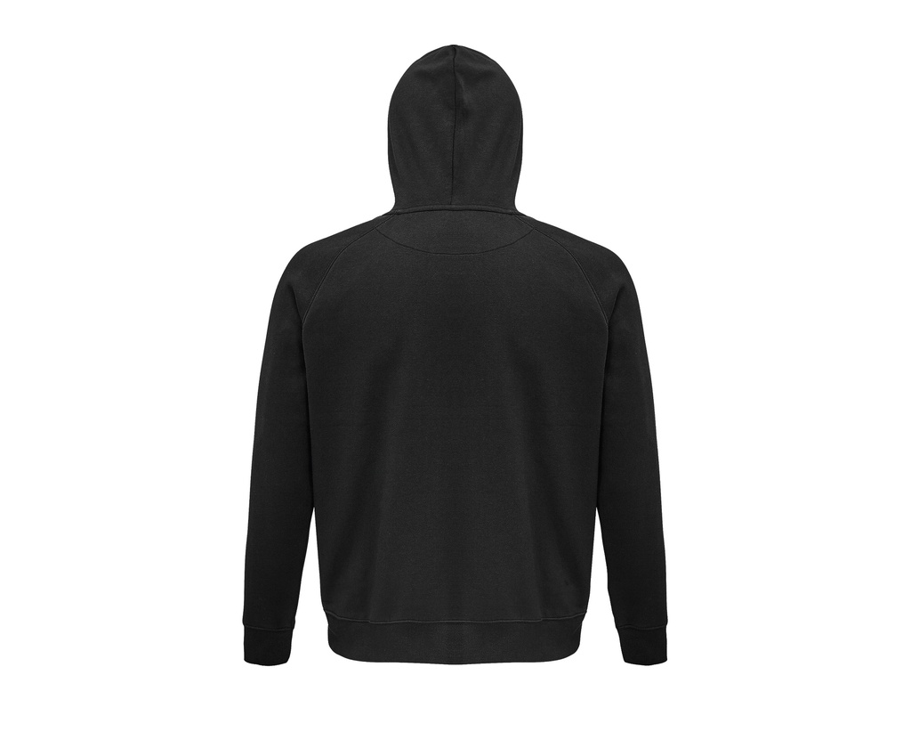 Bluza unisex z kapturem i raglanowymi rękawami - Black