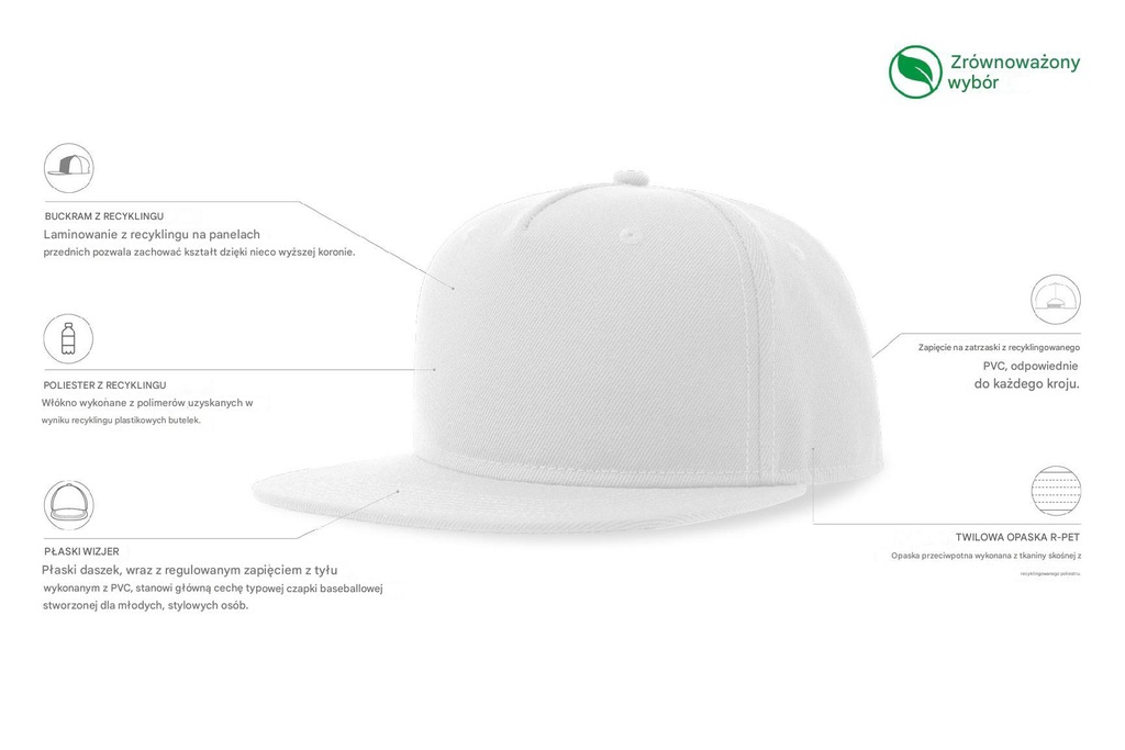 Czapka Snap Five-S - White