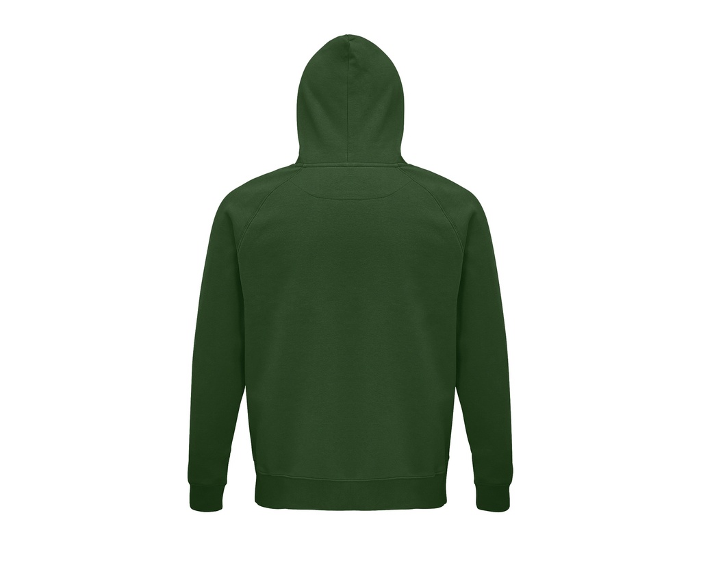Bluza unisex z kapturem i raglanowymi rękawami - Bottle Green