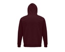 Bluza unisex z kapturem i raglanowymi rękawami - Burgundy