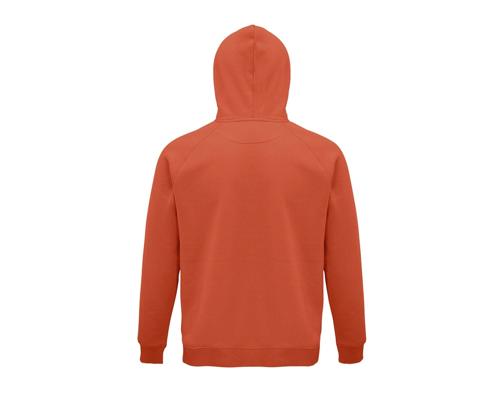 Bluza unisex z kapturem i raglanowymi rękawami - Burnt Orange