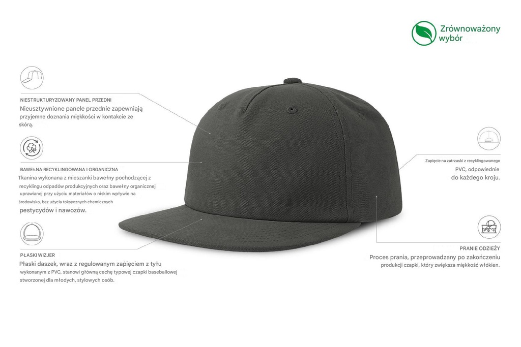Czapka Cruz - Dark Grey