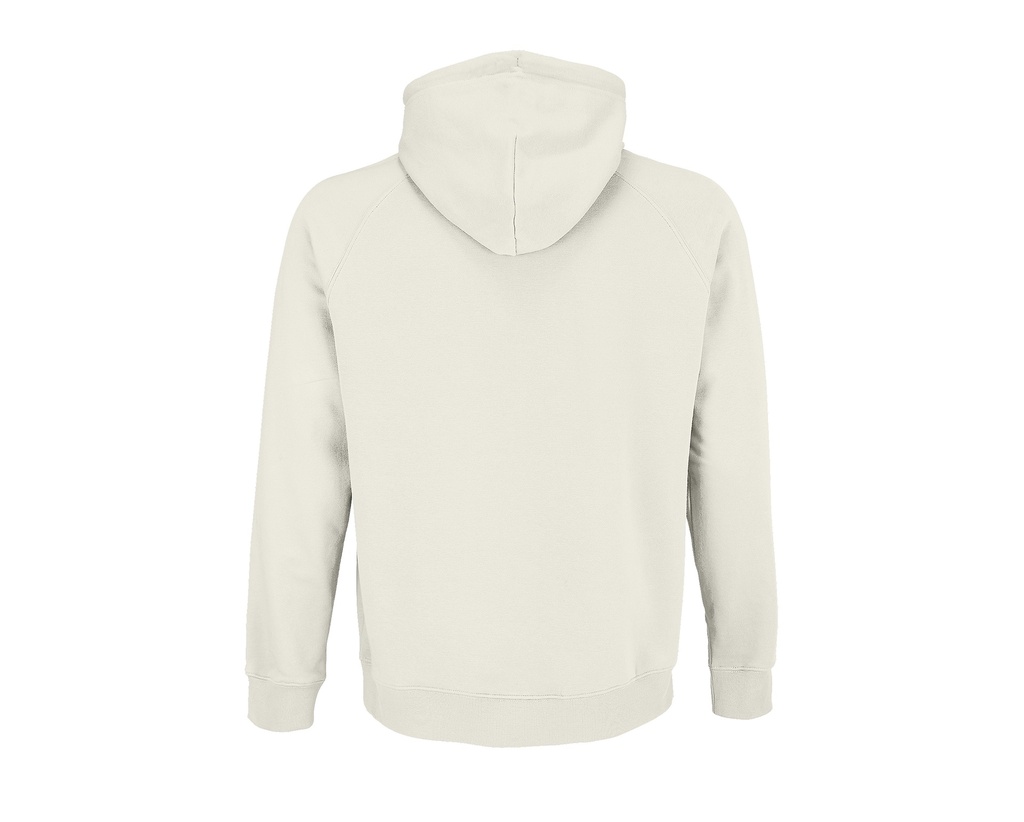 Bluza unisex z kapturem i raglanowymi rękawami - Off White