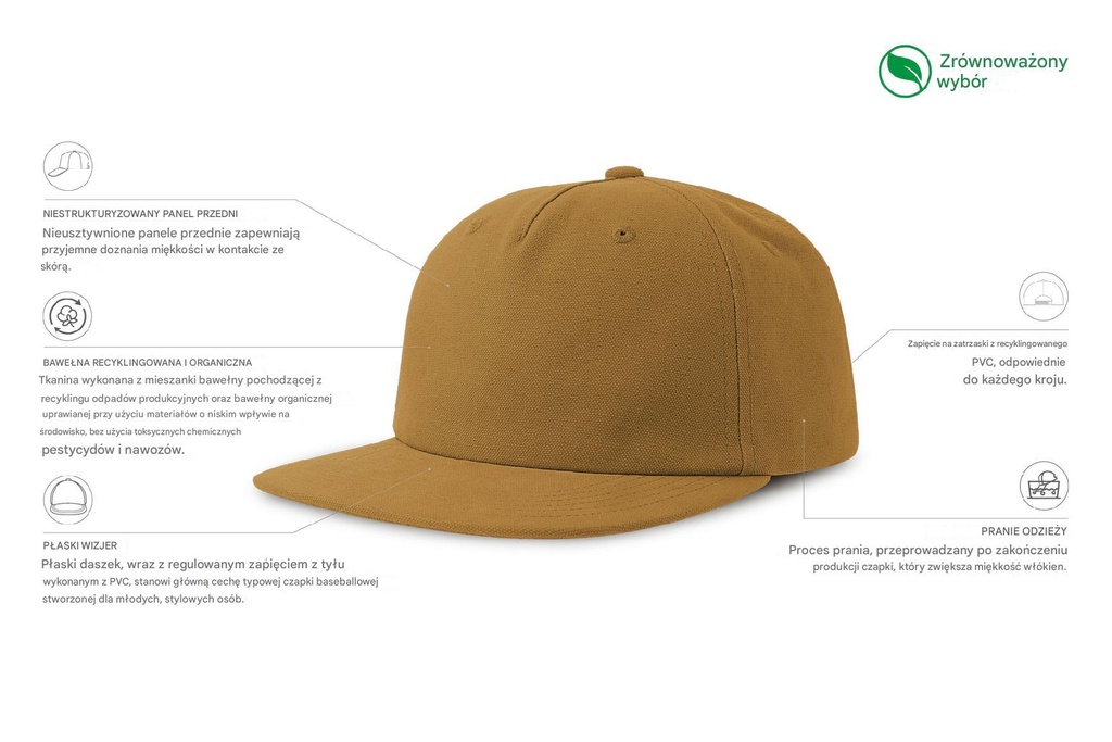 Czapka Cruz - Dark Mustard