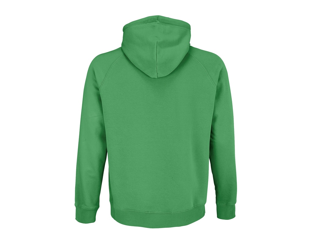 Bluza unisex z kapturem i raglanowymi rękawami - Spring Green