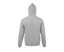 Bluza Męska z Kapturem na Zamek - Heather Grey Melange