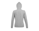 Damska bluza z kapturem na zamek - Heather Grey Melange