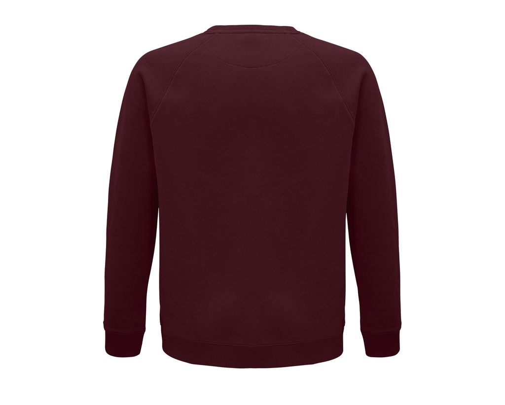Bluza unisex z raglanowymi rękawami - Burgundy