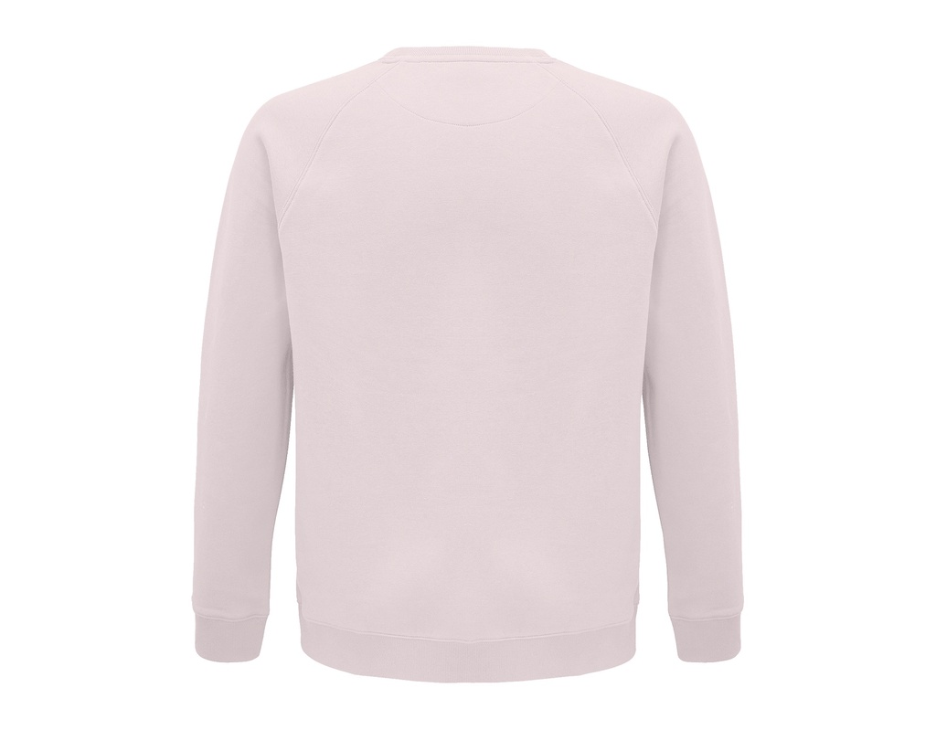 Bluza unisex z raglanowymi rękawami - Pale Pink