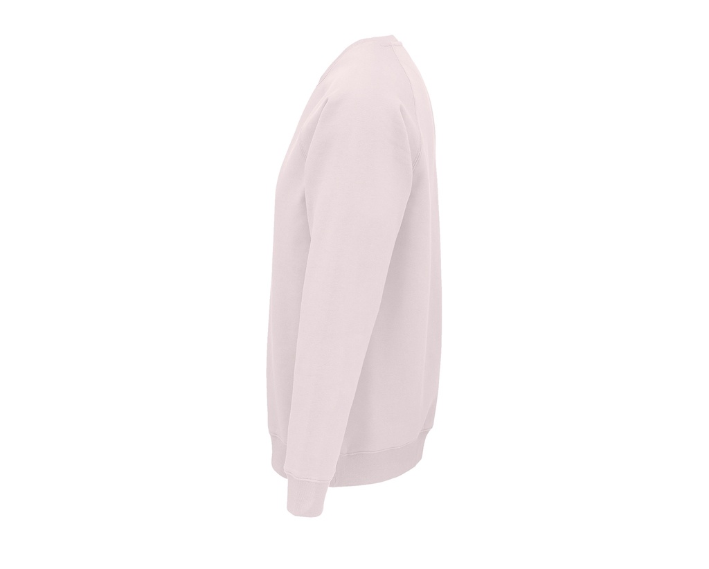 Bluza unisex z raglanowymi rękawami - Pale Pink