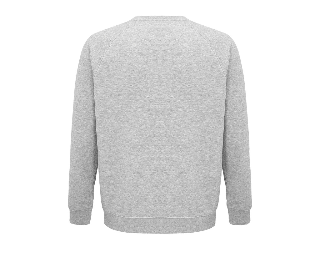Bluza unisex z raglanowymi rękawami - Grey Melange