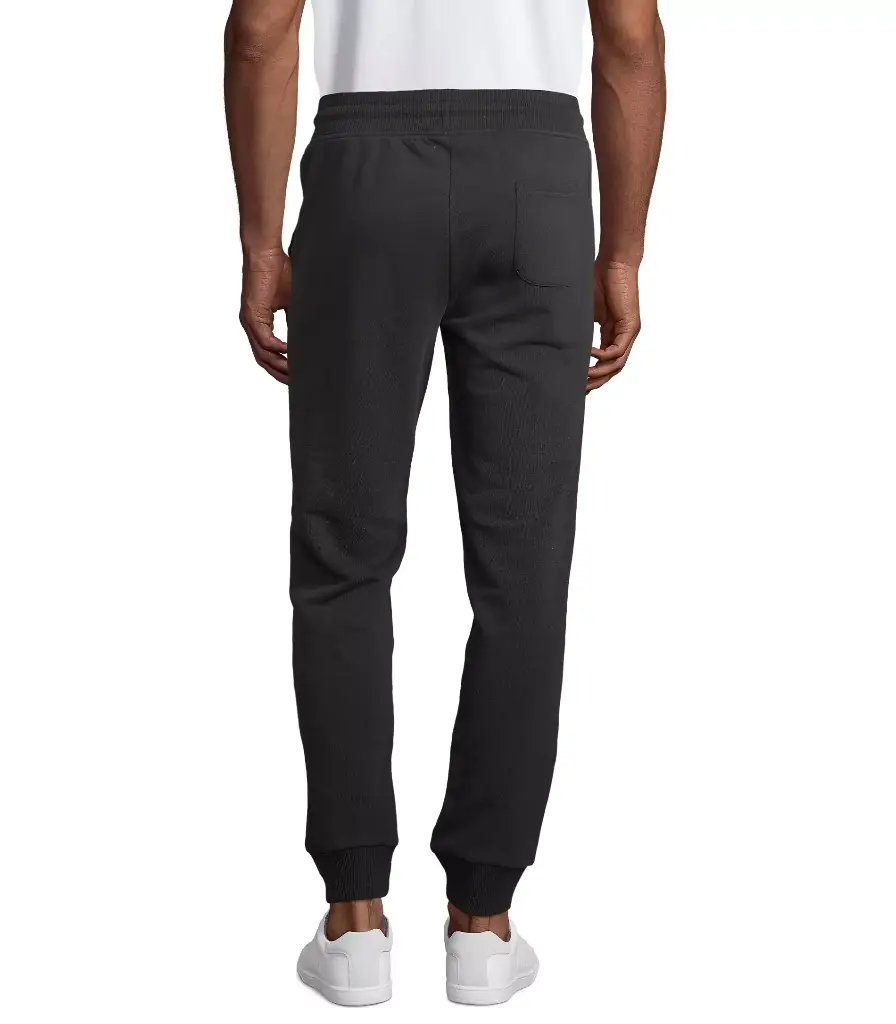 Męskie spodnie dresowe slim z recyklingu - Black