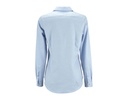 Damska koszula slim w jodełkę z długim rękawem - Sky Blue