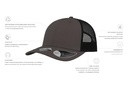 Czapka Recy Three - Dark Grey & Black