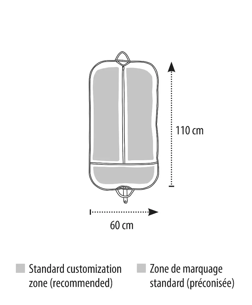 Torba na ubrania z uchwytami - Black