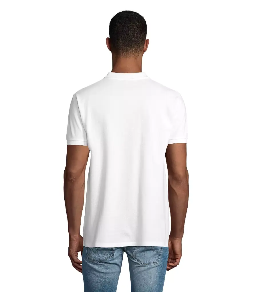 Męska koszulka polo z bawełny organicznej - White